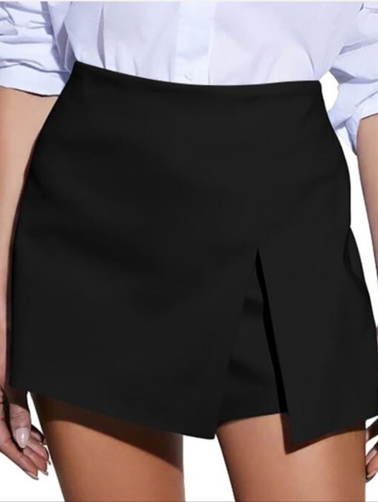Alice + Olivia Dresses & Skirts - Alice + Olivia Black Overlap Mini Skirt